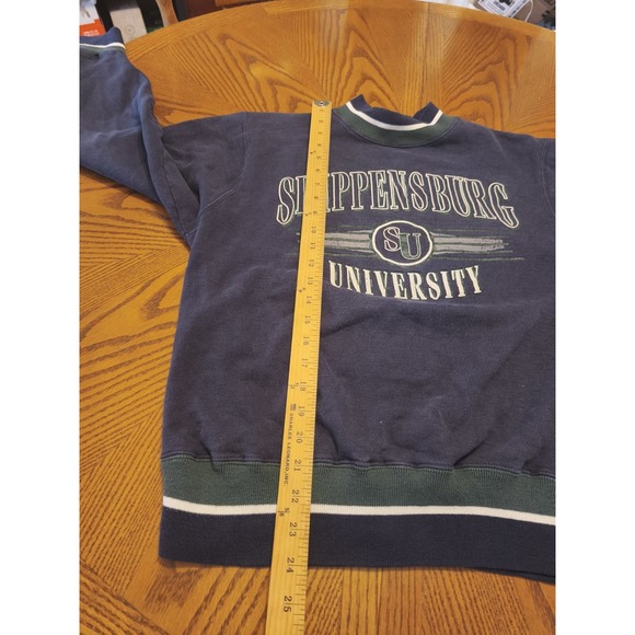 VTG‎ Made In The USA Champion Shippensburg University Sweatshirt Lg Color Block - Picture 7 of 8